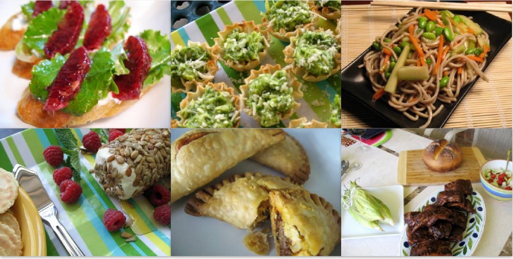 Images of food for summer and the 4th of July